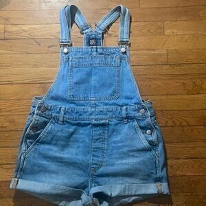 Jean overall shorts